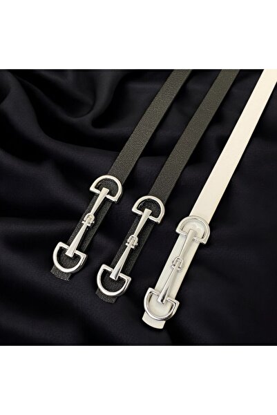 imran kemer 3-Pack Deal Product Long Buckle Thin Belt for Women, Coat Belt, S...