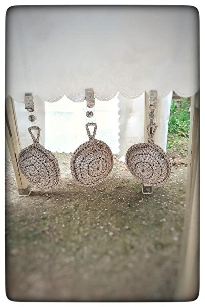 N NOXXO Διακοσμητικό πλεκτό στο χέρι - Τραπεζομάντιλο Βάρος και θήκη Mod 1