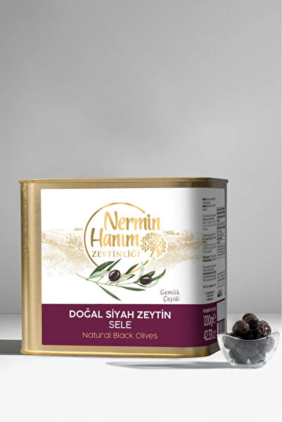 Nermin Hanım Zeytinliği Siyah Kuru Sele Zeytin (1,2 kg)