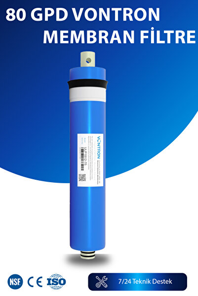 WaterMelon Su Arıtma Cihazı Uyumlu Nsf Onaylı 80 Gpd Vontron Membran Filtre