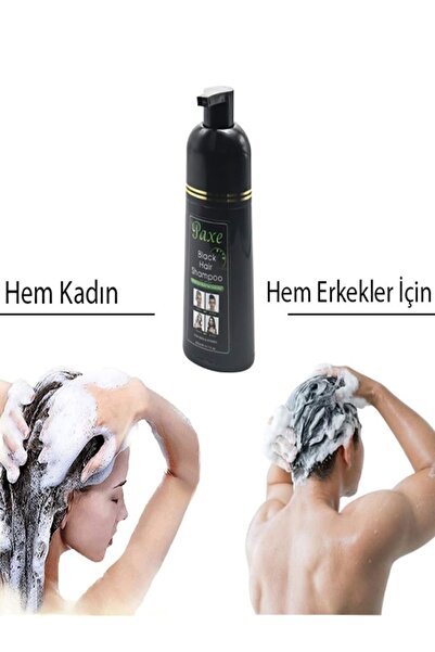 Paxe Black Hair Shampoo Beyaz Saç Kapatıcı Şampuan Siyah Renk 400ML