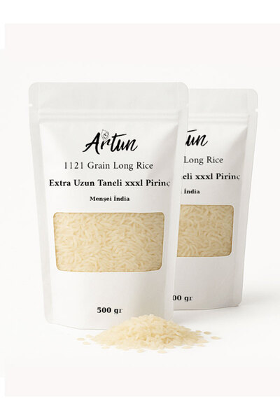 Artun Group 2x500 gram Dolgun Uzun Ve Iri Taneli 1.kalite Hint Iran Basmati P...