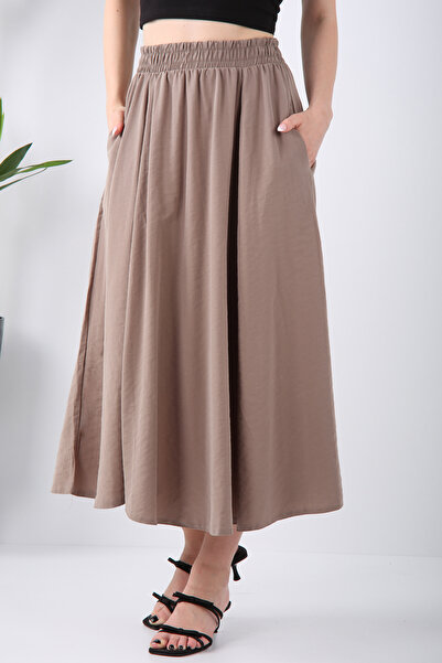 VeniLife Modal Φούστα με λεπτομέρεια τσέπης