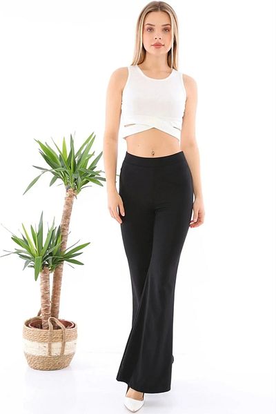 oxe Black Spanish Paca Sports Leggings High Waist Firming Diver Fabric Pants