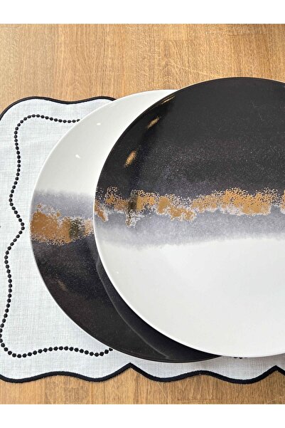 ROSSEV Round Rusty Black Presentation Plate