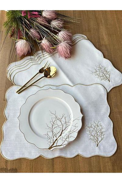ROSSEV Placemat Arbol Gold pachet de 6