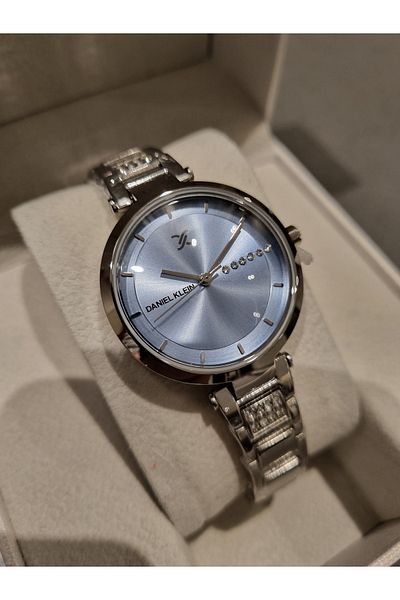 Daniel Klein New Model Dk - Steel Bracelet Blue Dial Women's Wristwatch+Gift Bangle