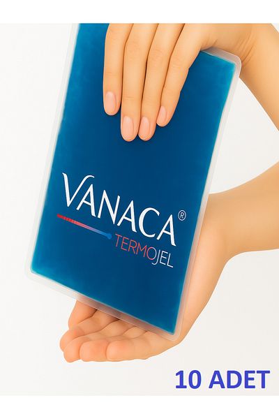 Vanaca Grup جل ضغط بارد جل ضغط ساخن 10 قطع جل ثلج لتدفئة وتبريد العبوة 13 سم × 26 سم