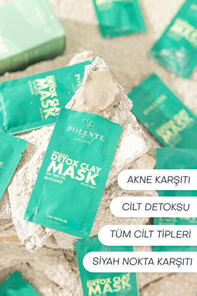 Polente Natural Spiriluna Yosunlu Detox Kil Maskesi (8 ML X 8 ADET)