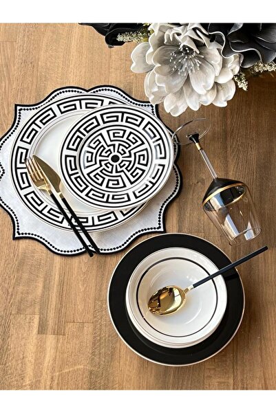 ROSSEV Yemek Takımı Labirinto 24 Parça 6 Kişilik