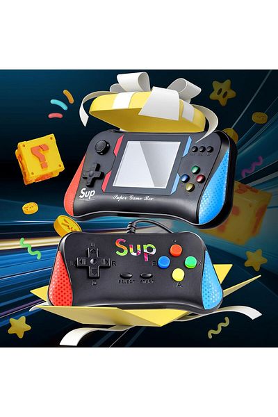 SUP Video Game Console X7M Handheld Game Player HD/AV Output Built-in 500 Games