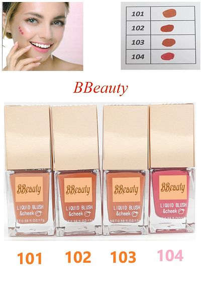 BBeauty Liquid Blush & Cheek Stylish Glass Bottle Pump Liquid Blush 17 g