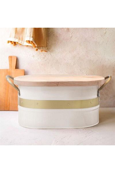 ROSSEV Galvin White Bread Storage Container