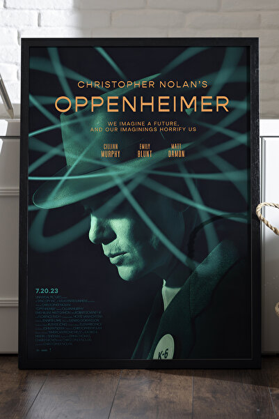 Duvarda Openhajmer crni drveni uokviren poster, filmska zidna slika