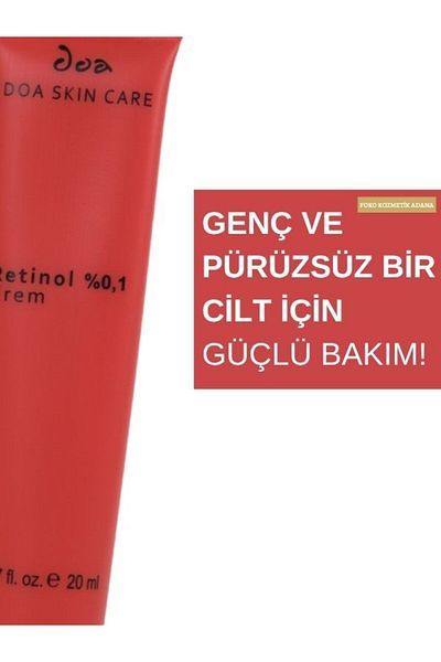 DOA KOZMETİK Over 30 Skin Care Set: Vitamin C 5% Serum & Retinol 0.1% Cream & Glyclolic Acid Serum