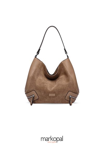 MORCA Genuine Suede Casual Tote Women's Shoulder Bag Izg2200-1