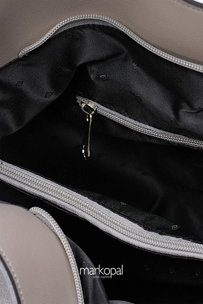 MORCA Genuine Suede Casual Tote Women's Shoulder Bag Izg2200-1 Gray