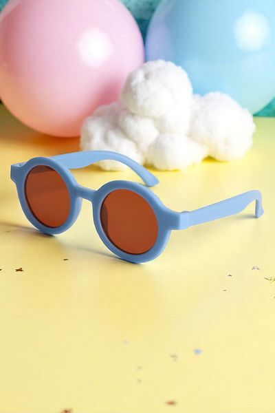 MACERATİ Scandinavian 0 10 Years Old Child Sun Glasses UV400 Certified Blue Glasses