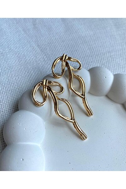 DEMOKAN Kadın Küpe Orta Boy Fiyonk Küpe