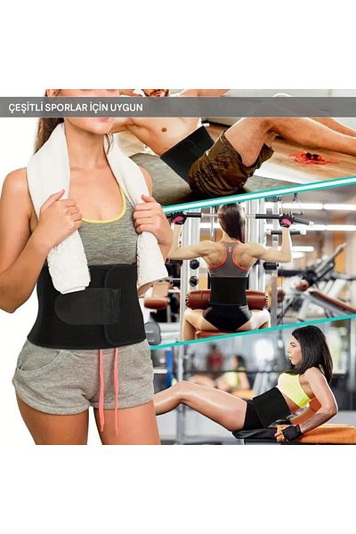 giyindegel Thermal Sweating 100% Unisex Waist Corset Belt Effective in the Abdominal Area