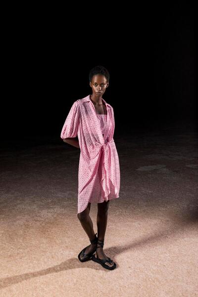 KAMEYA Φόρεμα με μπουστάκι και δεμένο στη μέση