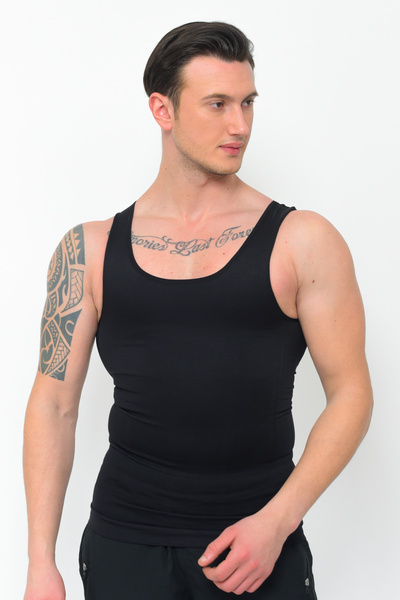 giyindegel Belly Chest Enhancer Firming Fit Appearance, Posture Support, Daily Use Men's Corset Undershirt