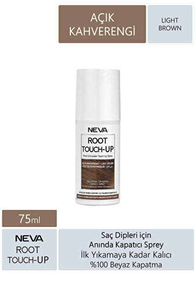 Neva Root Touch Up Beyaz Saç Dipleri Için Anında Kapatıcı Sprey Açık Kahve 75ml