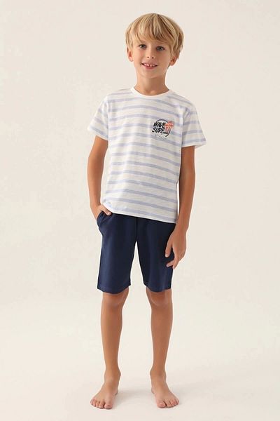 Rolypoly Boy's Blue Bermuda Suit