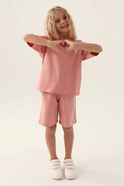 U.S. Polo Assn. Girl Waiter Bermuda Suit