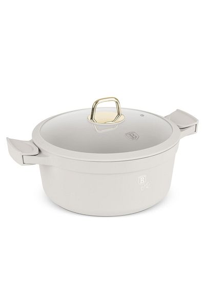 Berlinger Haus Pot With Lid And Removable Silicone Handles 28 Cm, 6.6l Sahara Bh 7788, Non-stick