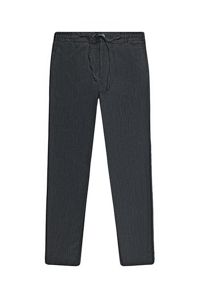 Abdullah Kiğılı Super Slim Fit Extra Slim Fit Woolen Elastic Waist Drawstring Trousers