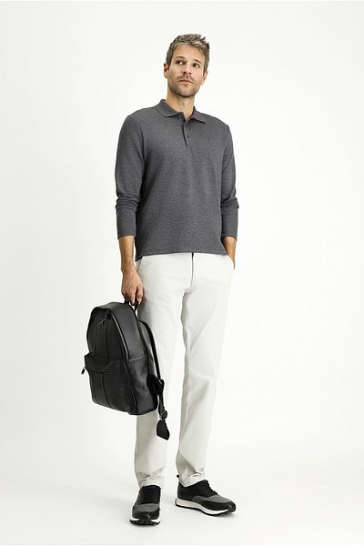 Kiğılı Polo Neck Regular Fit Patterned Sweatshirt