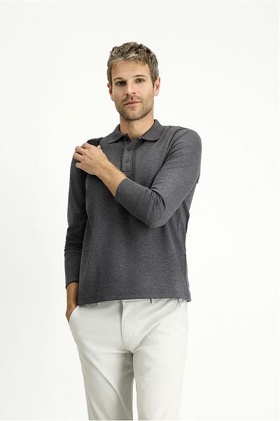 Kiğılı Polo Neck Regular Fit Patterned Sweatshirt