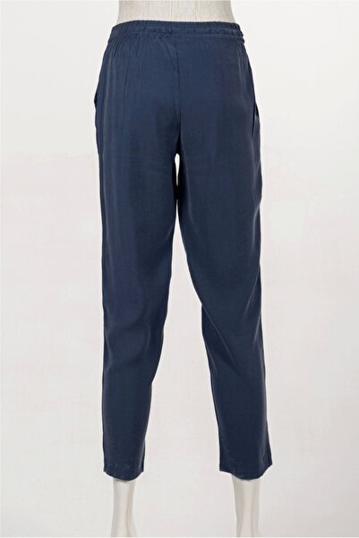 Invee İnvee Indigo Natural Fabric Trousers - 6960