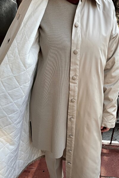 MISS DALIDA Knitwear Lined Windbreaker Stone T25K-8019