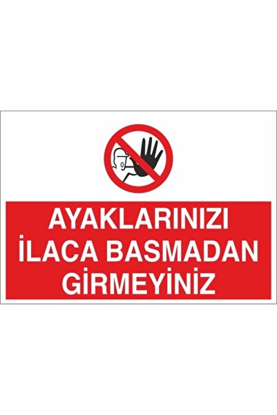 Reysa Tasarım لا تدخل دون الضغط على قدميك على المخدرات ملصق لاصق خلفي مقاس 21...