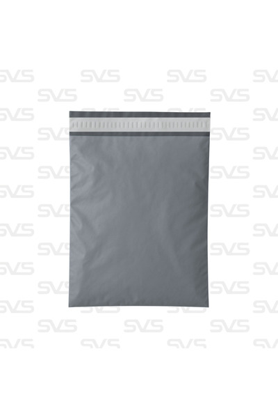 SVS ETİKET PLASTİK Cepsiz Kargo Poşeti - 25x30 Cm - Gri - 1000 Adet