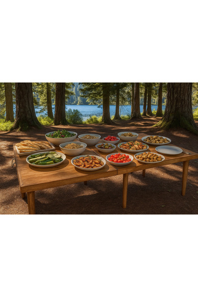 LİVİNGSTORE Industrial Living katlanılabilir kamp masası - Piknik masası - Ma...