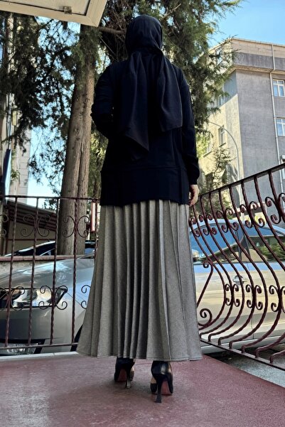 MissWhence Black Zippered Knitwear Tunic - 36013