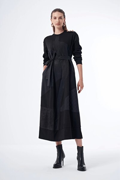 MissWhence Patchwork Detailed Dress