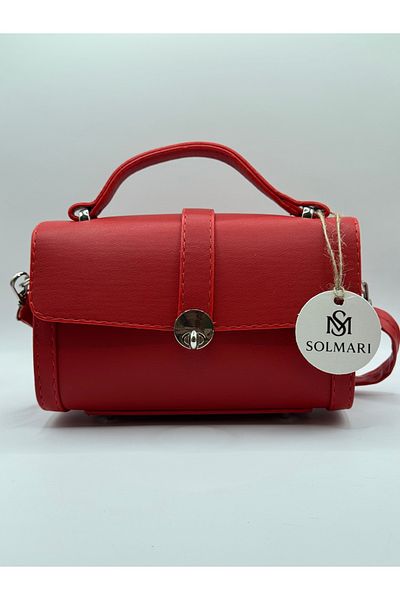 SOFT Solmari Luna Model Black Women's Hand and Shoulder Bag