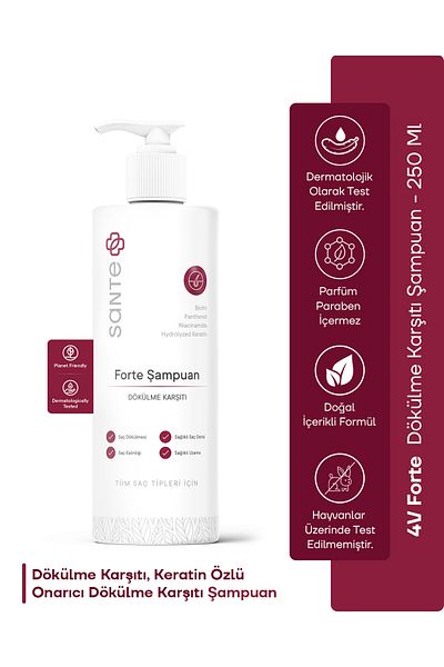 SantePlus Anti-Intense Shedding Biotin & Keratin 4V Forte Shampoo 250 ml