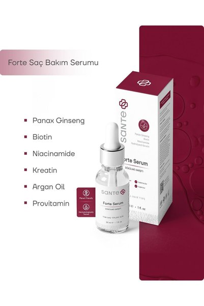 SantePlus Intensive Anti-Hair Loss Biotin & Keratin & Ginseng Forte Hair Serum 30 ml