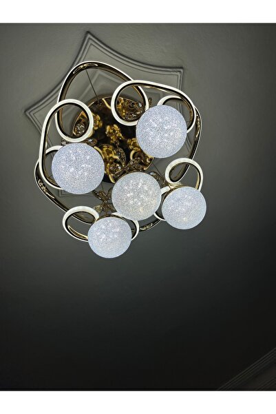 Avize Andromeda Sarı 5 Toplu 3 Renk Led