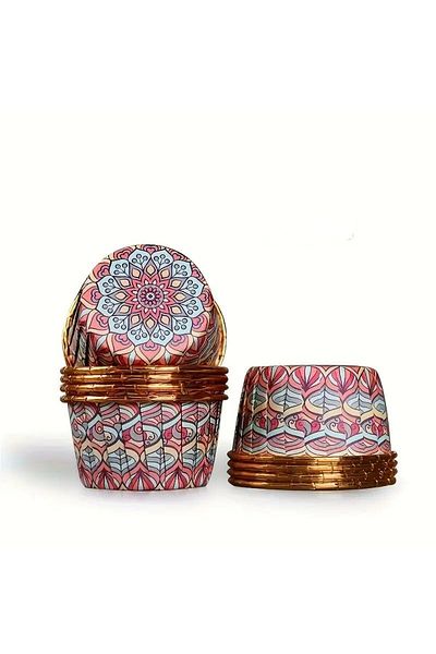 dukart Home Cupcake Capsule, Oriental Pattern, 15 Pcs in Different Patterns