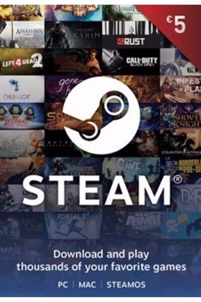 Steam Gift Card 5 EUR Germany (Almanya)