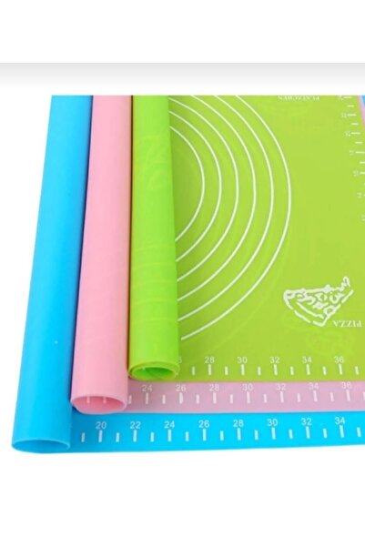 sunsetavm Çok Amaçlı Kaydırmaz Silikon Hamur Açma Matı 50 X 40 Cm-renkli