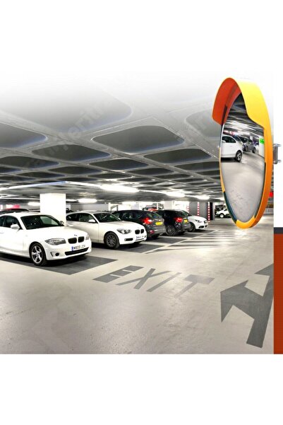 Genel Markalar Trafik Güvenlik Aynası 60 Cm Sarı-Siyah, Tümsek Ayna, Otopark Aynası