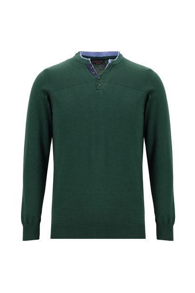 Kiğılı Pulover din tricotaj cu guler rotund