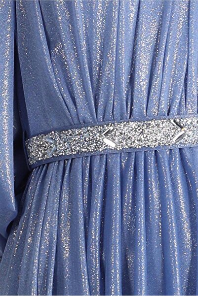 Alvina Taşlı Foil Abiye 50223